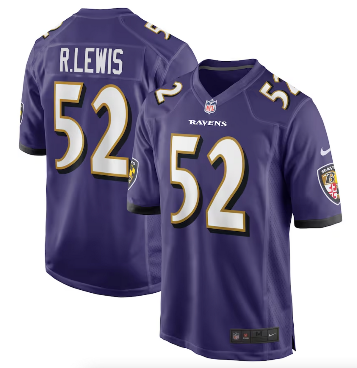 Men's Baltimore Ravens Ray Lewis Nike Purple Retired Player Game Jersey