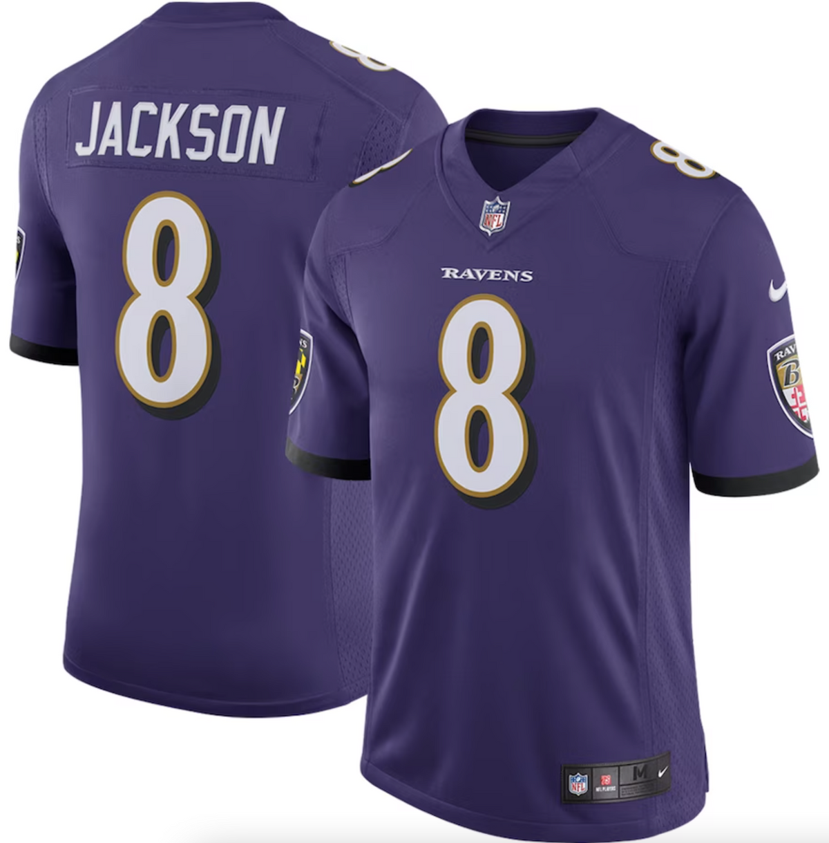 Men's Baltimore Ravens Lamar Jackson Nike Purple Speed Machine Limited Jersey