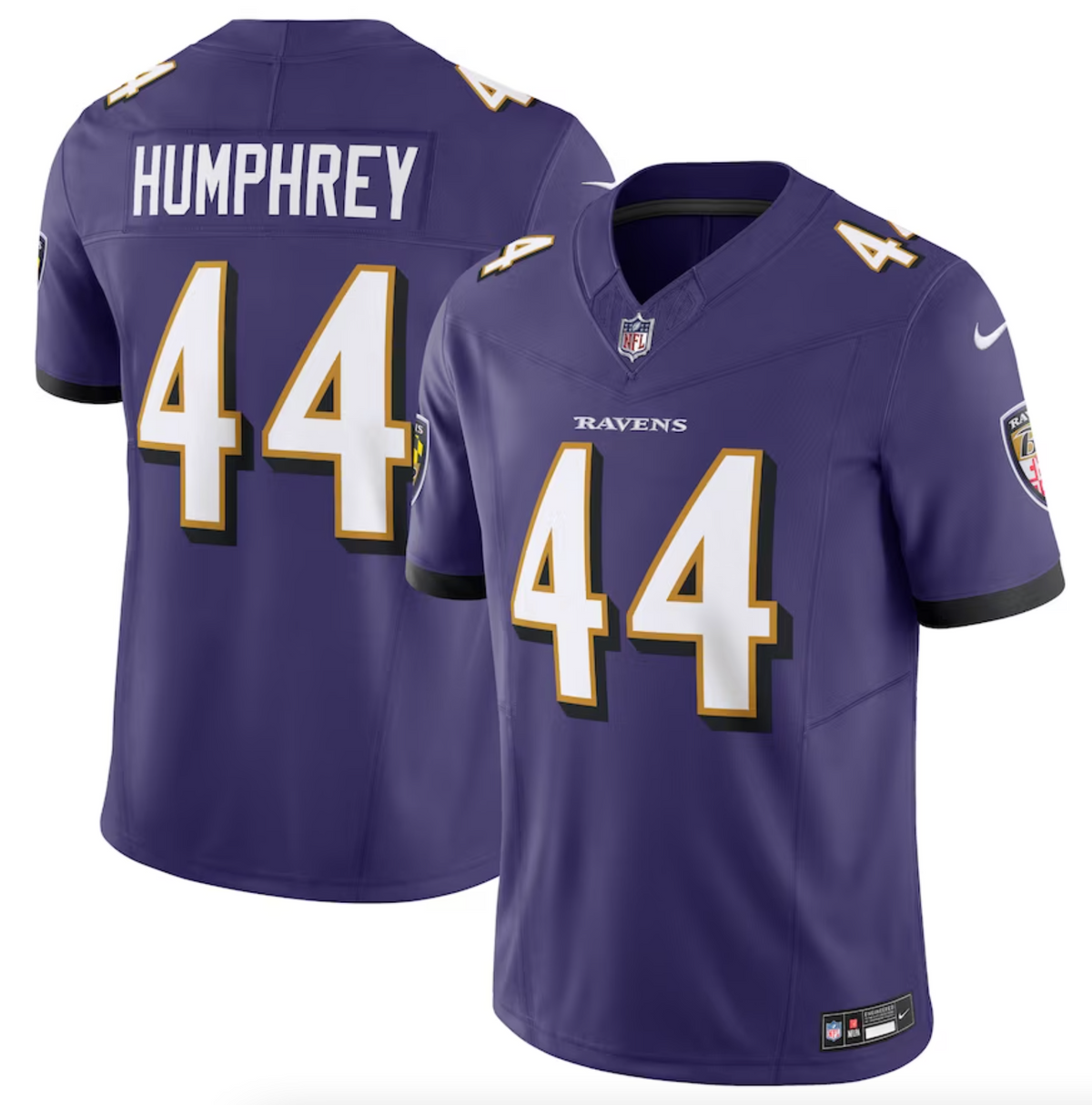 Men's Baltimore Ravens Marlon Humphrey Nike Purple Vapor F.U.S.E. Limited Jersey