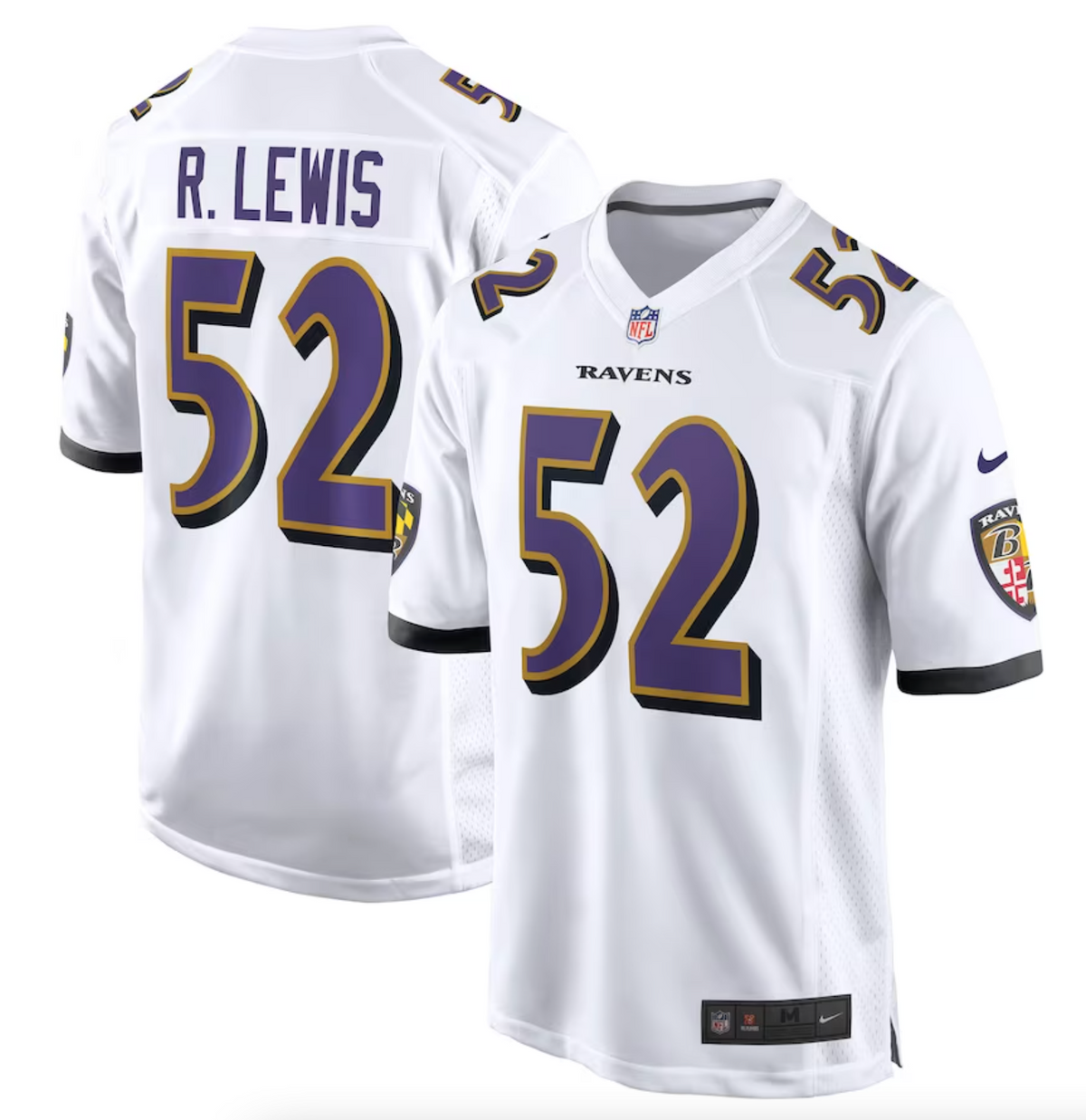 Men's Baltimore Ravens Ray Lewis Nike White Retired Player Game Jersey