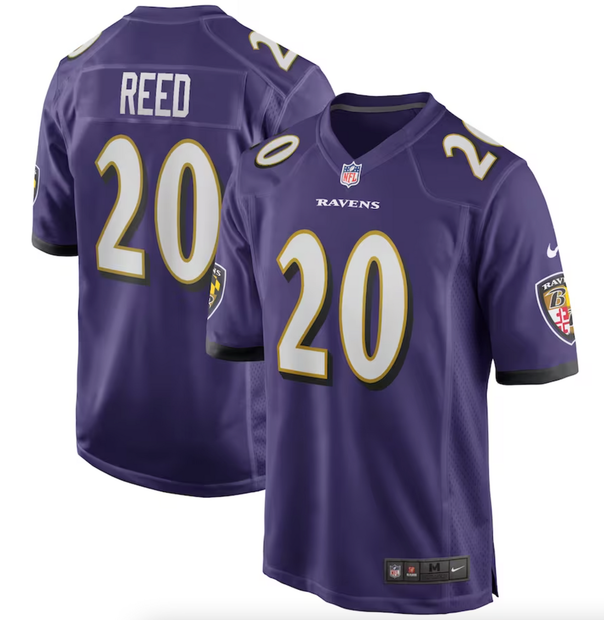 Men's Baltimore Ravens Ed Reed Nike Purple Game Retired Player Jersey