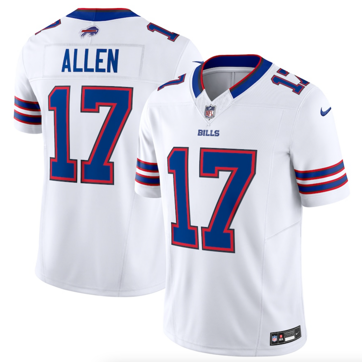 Men's Buffalo Bills Josh Allen Nike White Vapor F.U.S.E. Limited Jersey