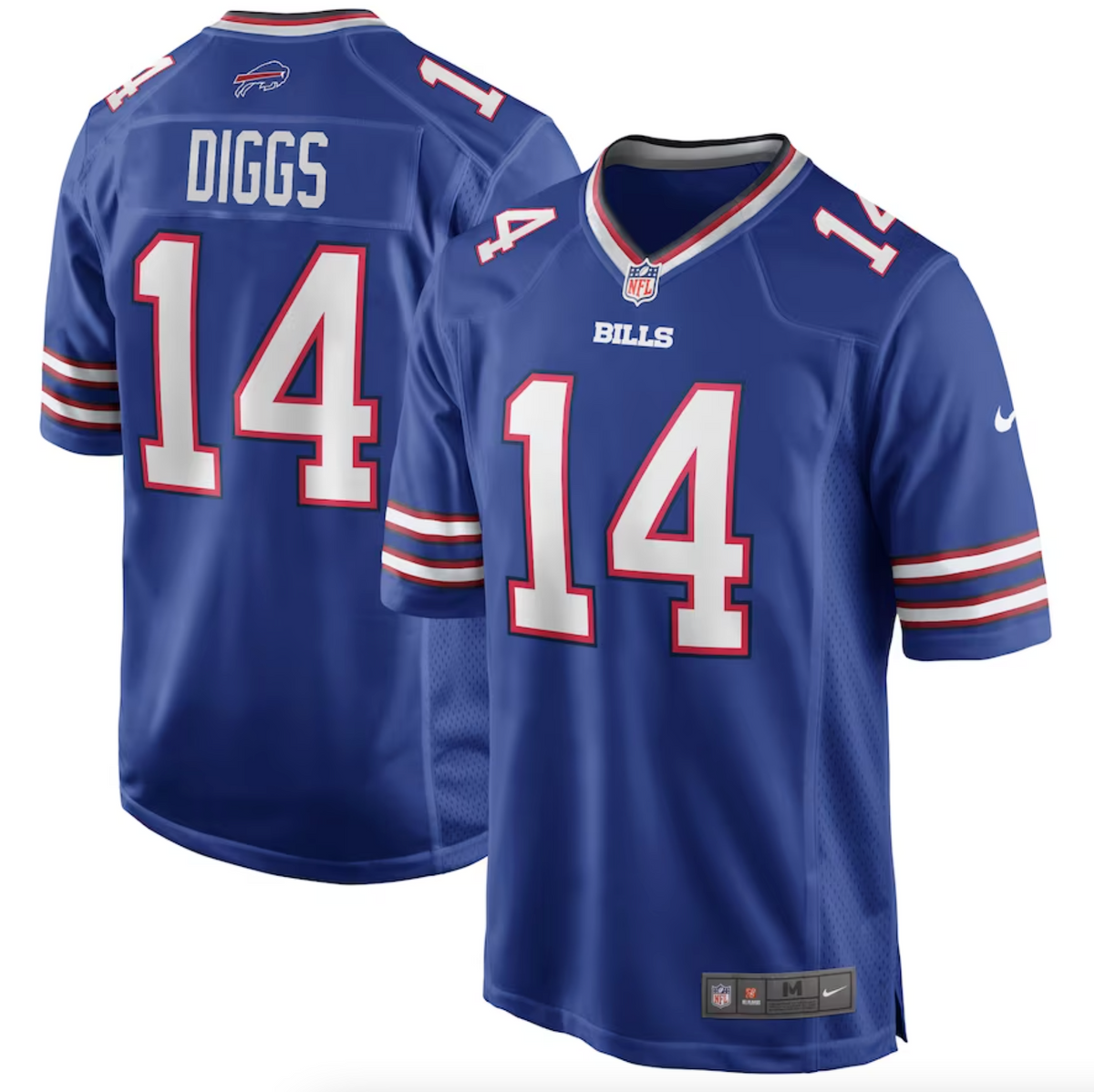 Men's Buffalo Bills Stefon Diggs Nike Royal Logo Game Player Jersey