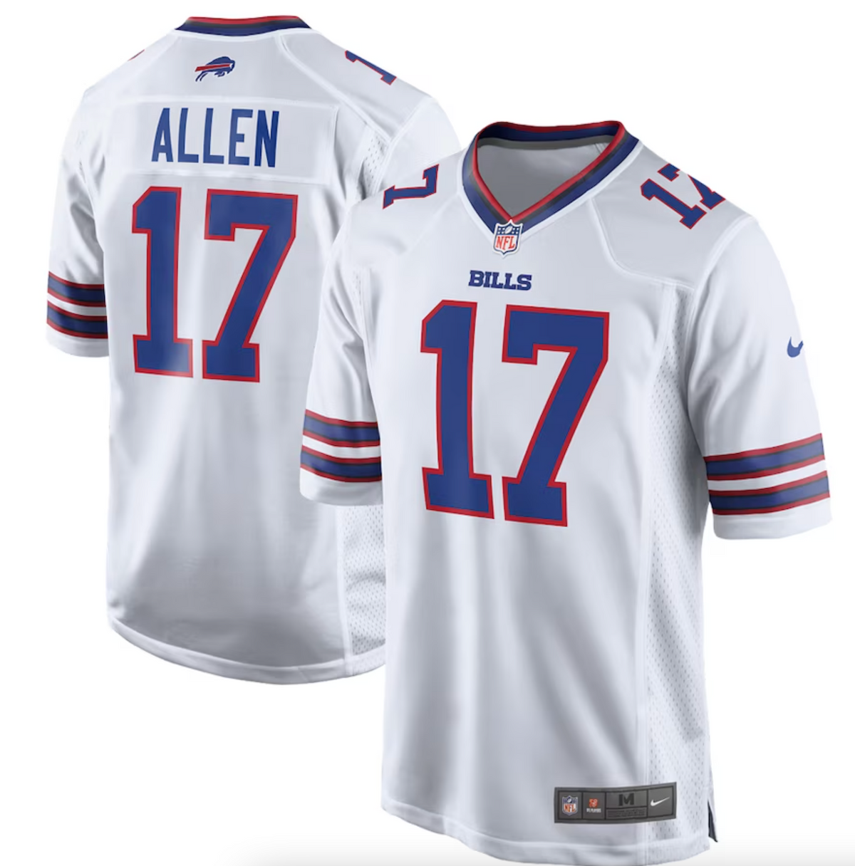 Men's Buffalo Bills Josh Allen Nike White Game Player Jersey