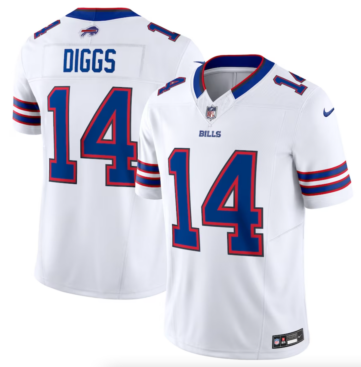 Men's Buffalo Bills Stefon Diggs Nike White Vapor F.U.S.E. Limited Jersey