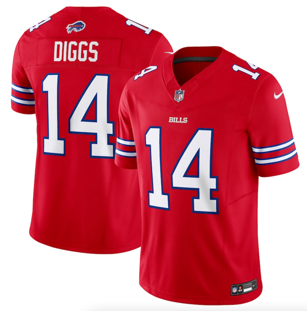 Men's Buffalo Bills Stefon Diggs Nike Red Vapor F.U.S.E. Limited Jersey