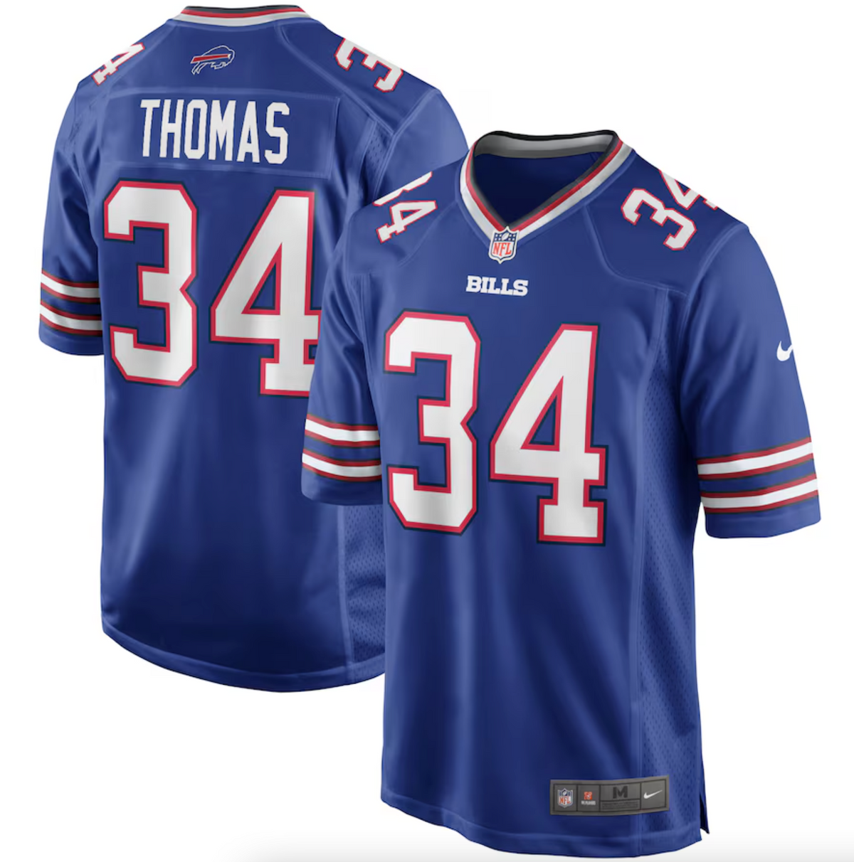 Men's Buffalo Bills Thurman Thomas Nike Royal Game Retired Player Jersey