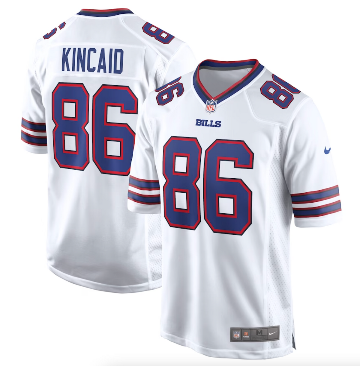 Men's Buffalo Bills Dalton Kincaid Nike White Game Jersey