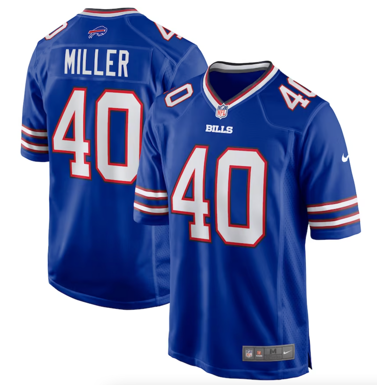 Men's Buffalo Bills Von Miller Nike Royal Player Game Jersey