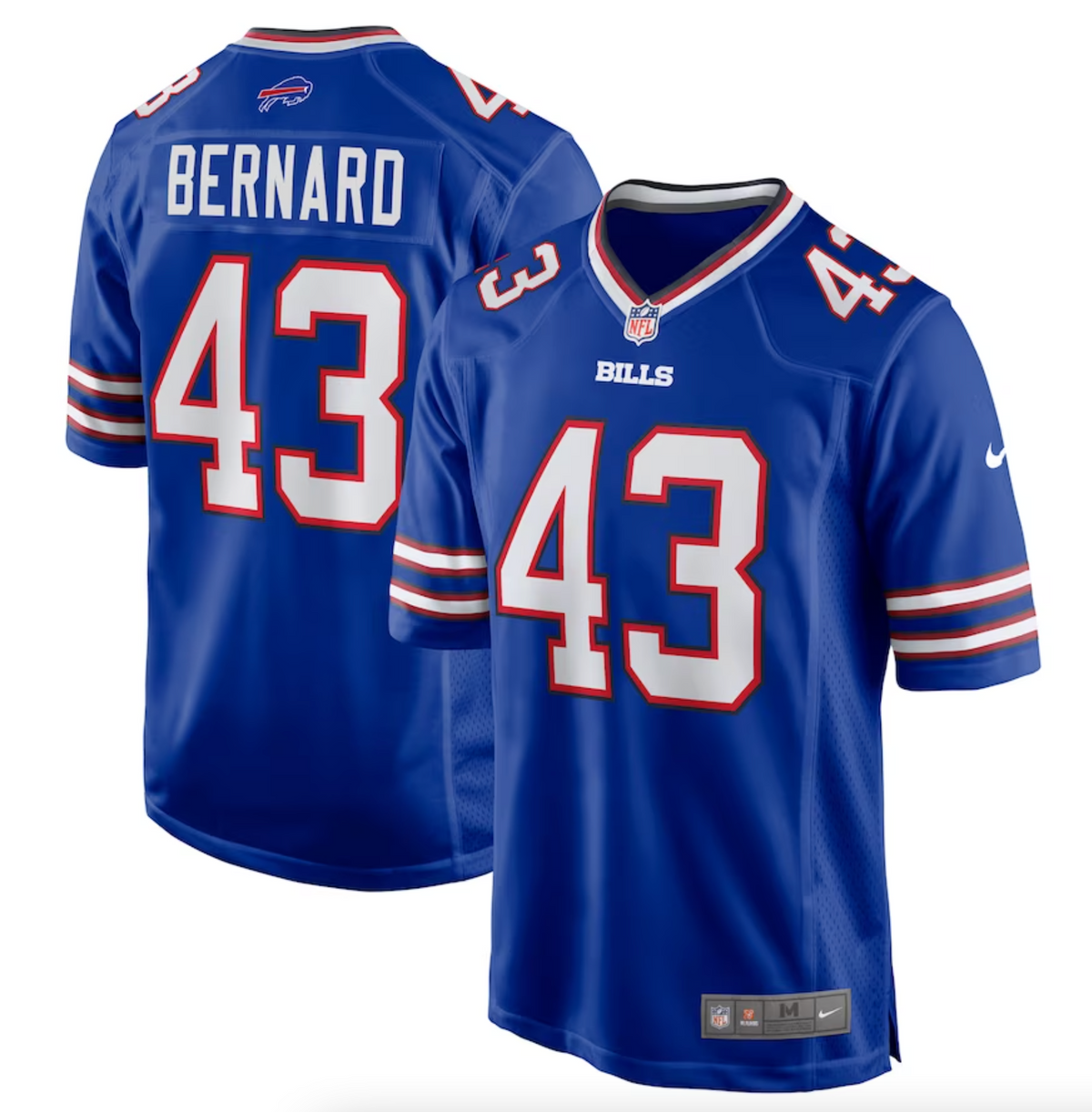 Men's Buffalo Bills Terrel Bernard Nike Royal Game Player Jersey