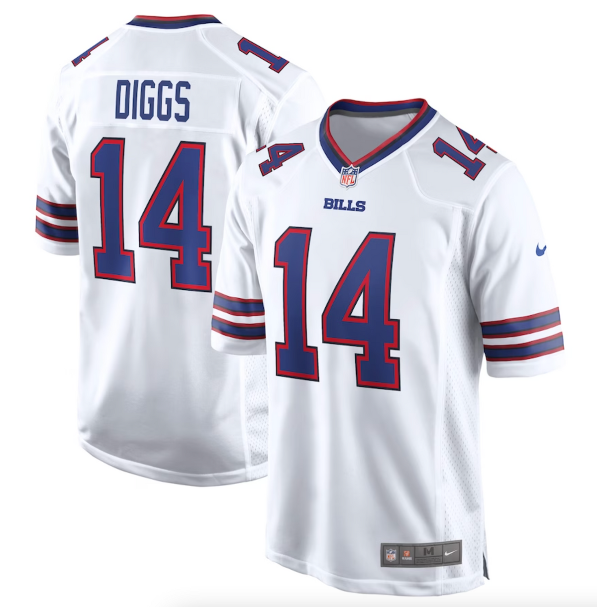 Men's Buffalo Bills Stefon Diggs Nike White Game Jersey