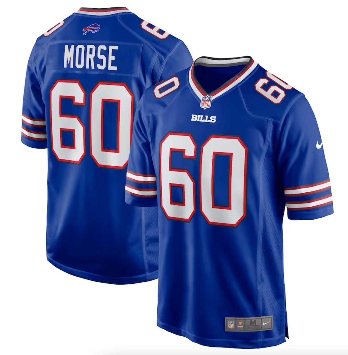 Men's Buffalo Bills Mitch Morse Nike Royal Game Player Jersey