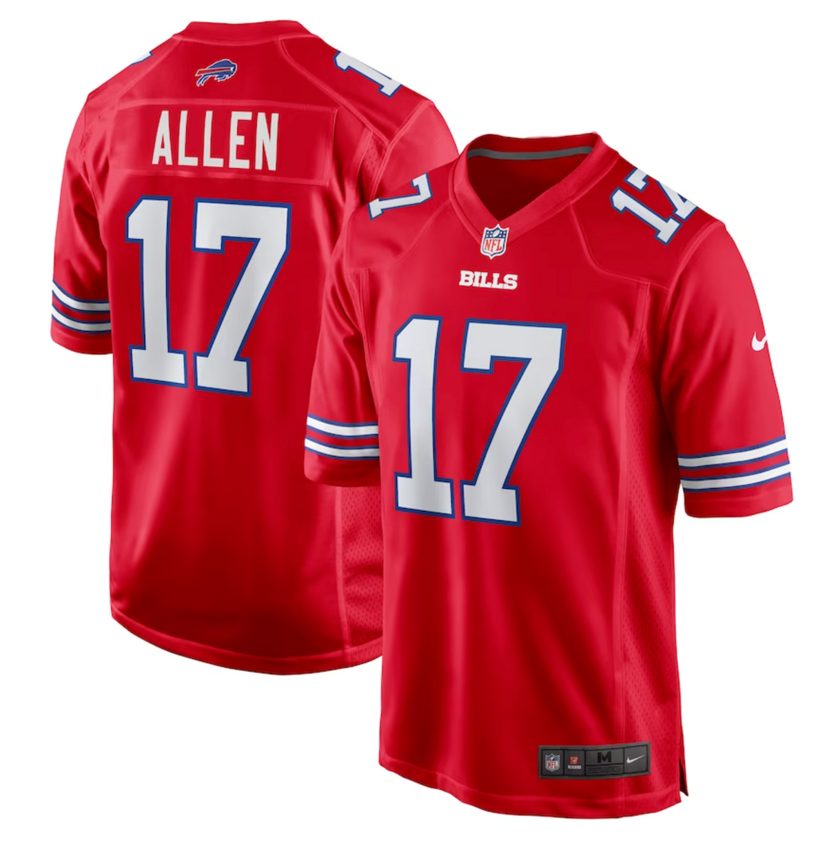 Men's Buffalo Bills Josh Allen Nike Red Alternate Game Jersey