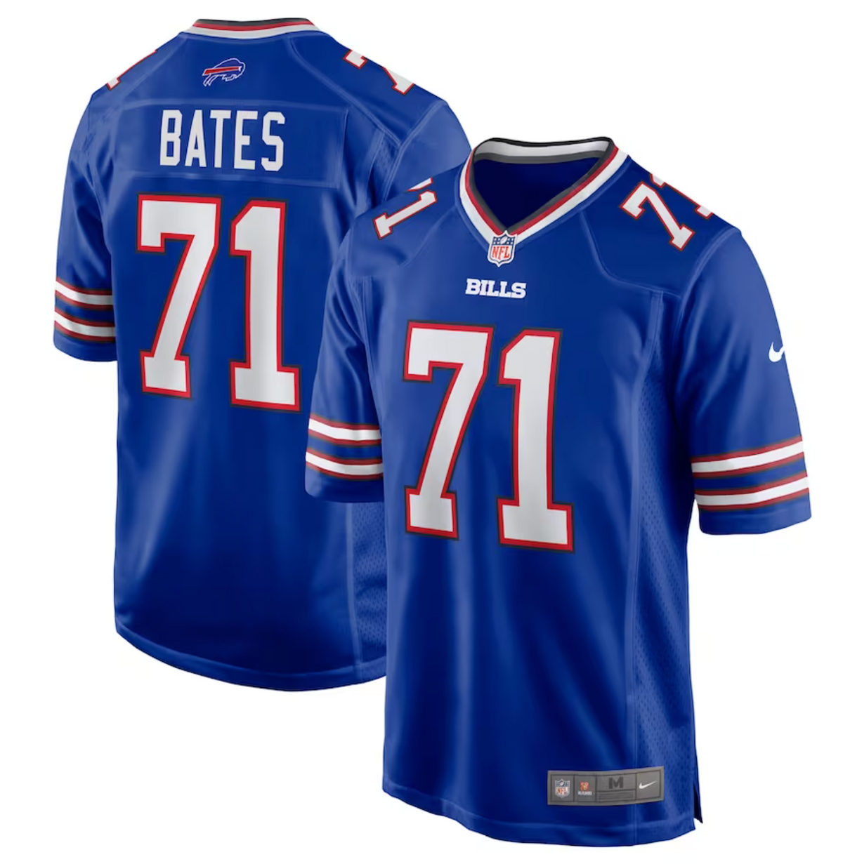 Men's Buffalo Bills Ryan Bates Nike Royal Game Player Jersey