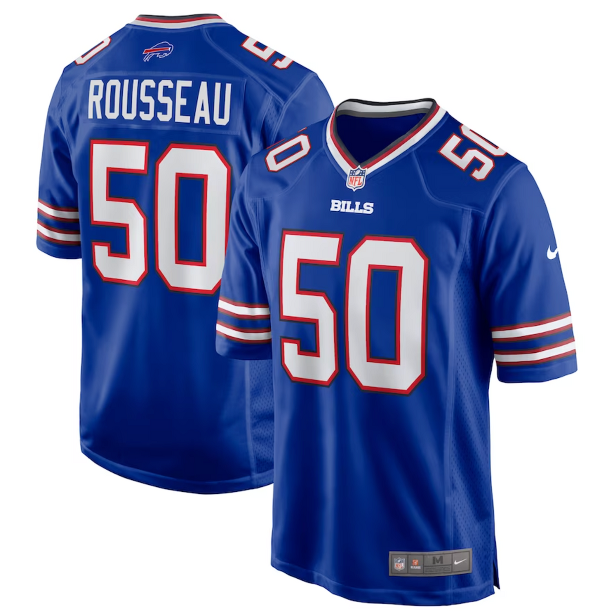 Men's Buffalo Bills Gregory Rousseau Nike Royal Game Player Jersey