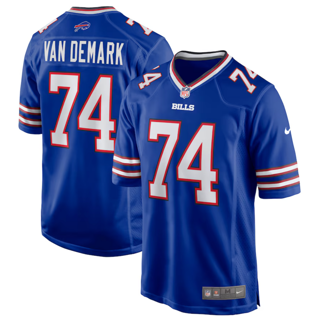 Men's Buffalo Bills Ryan Van Demark Nike Royal Game Player Jersey