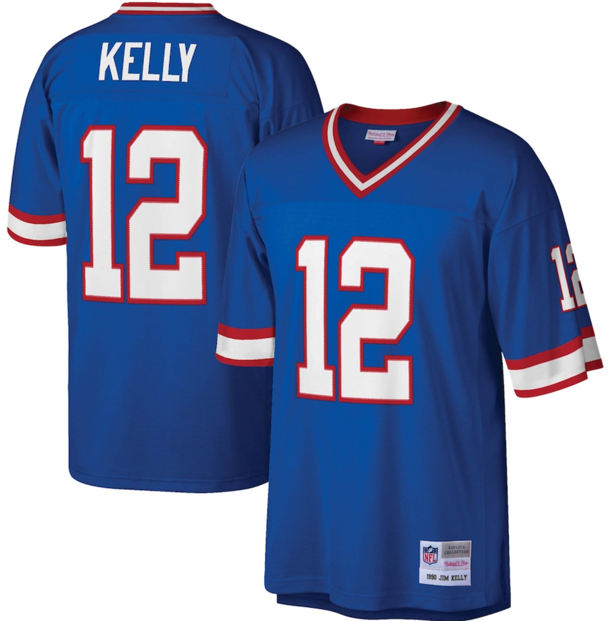 Men's Buffalo Bills Jim Kelly Mitchell & Ness Royal Legacy Replica Jersey