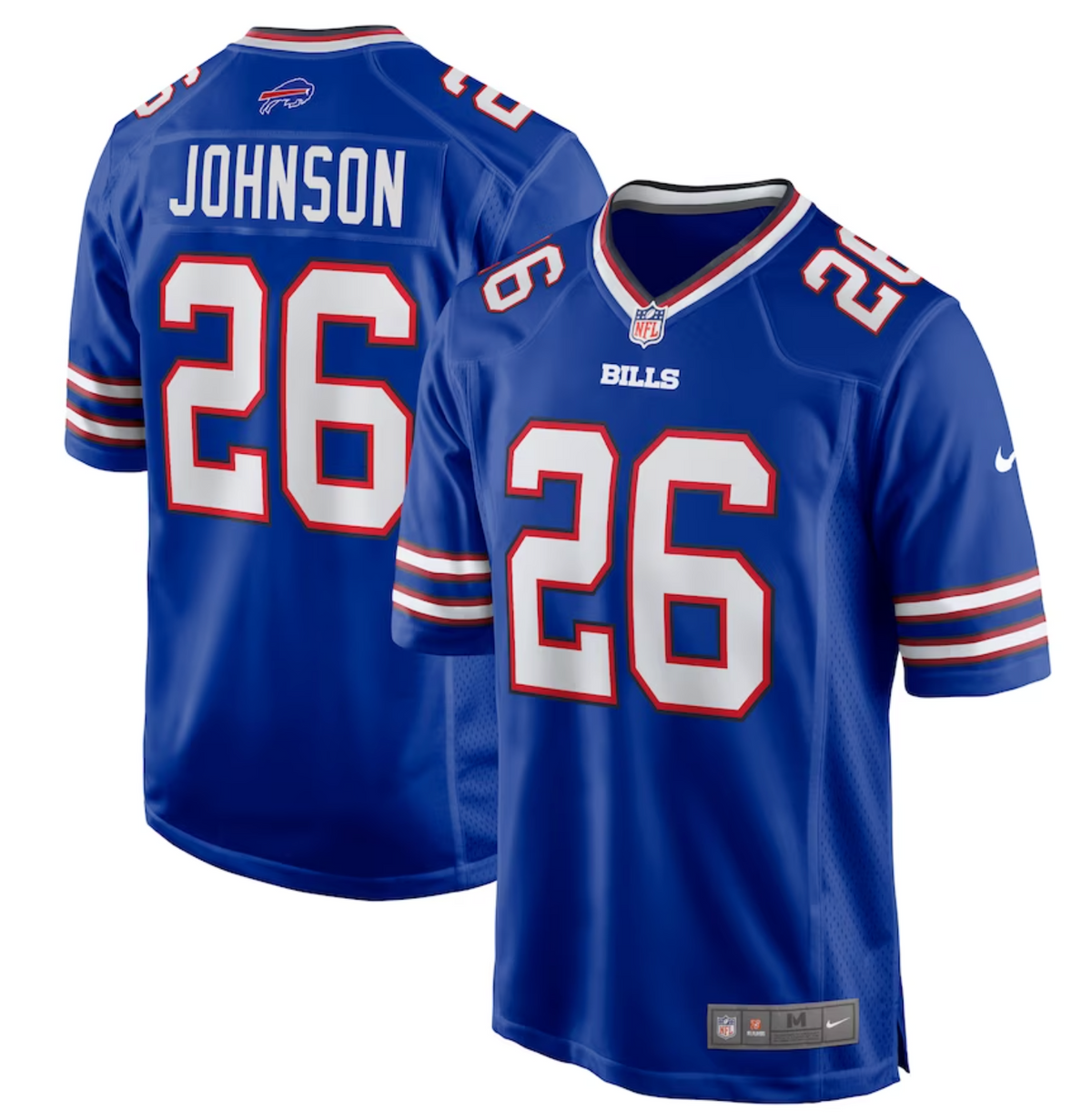 Men's Buffalo Bills Ty Johnson Nike Royal Team Game Jersey