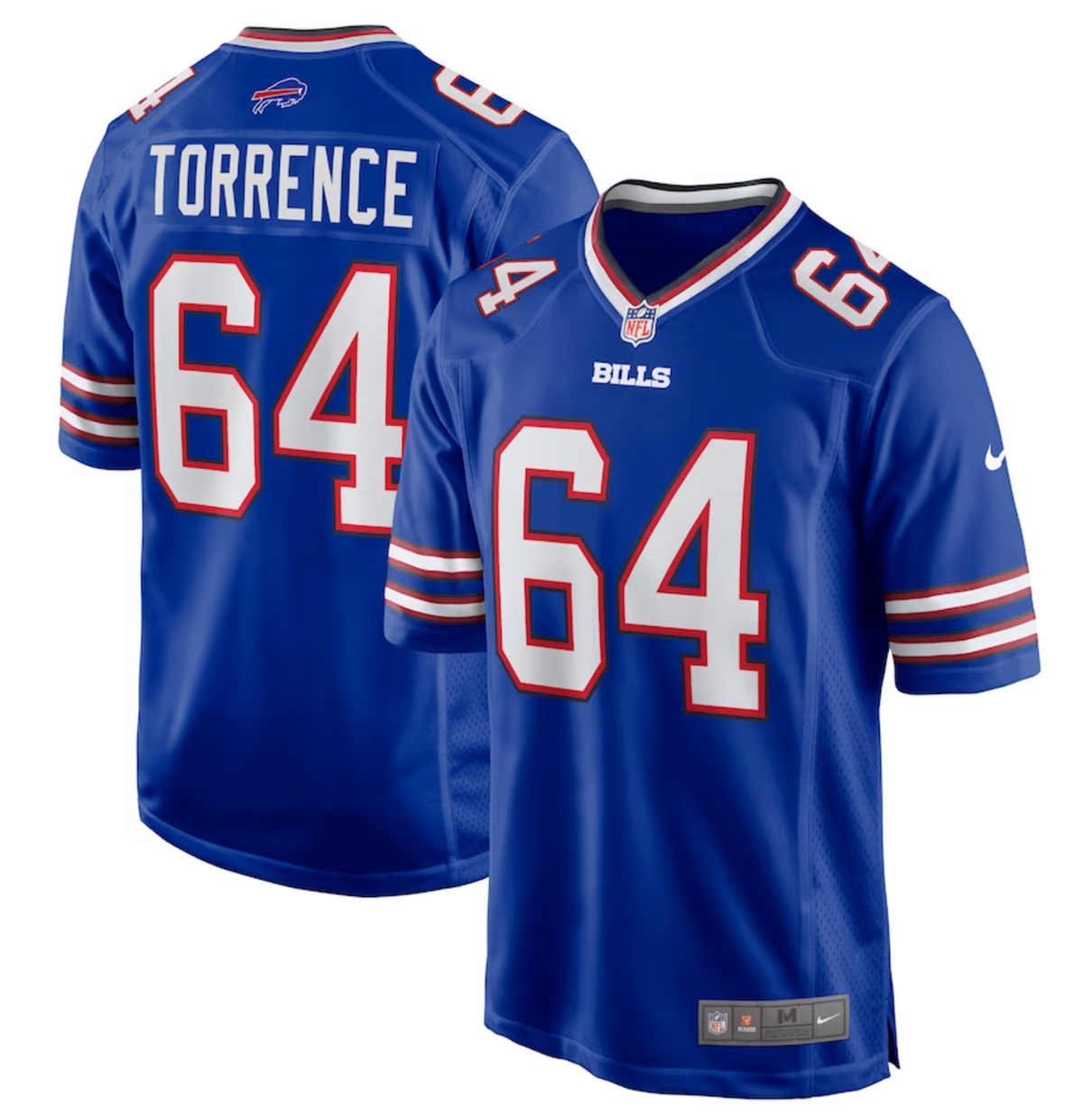 Men's Buffalo Bills O'Cyrus Torrence Nike Royal Home Game Jersey