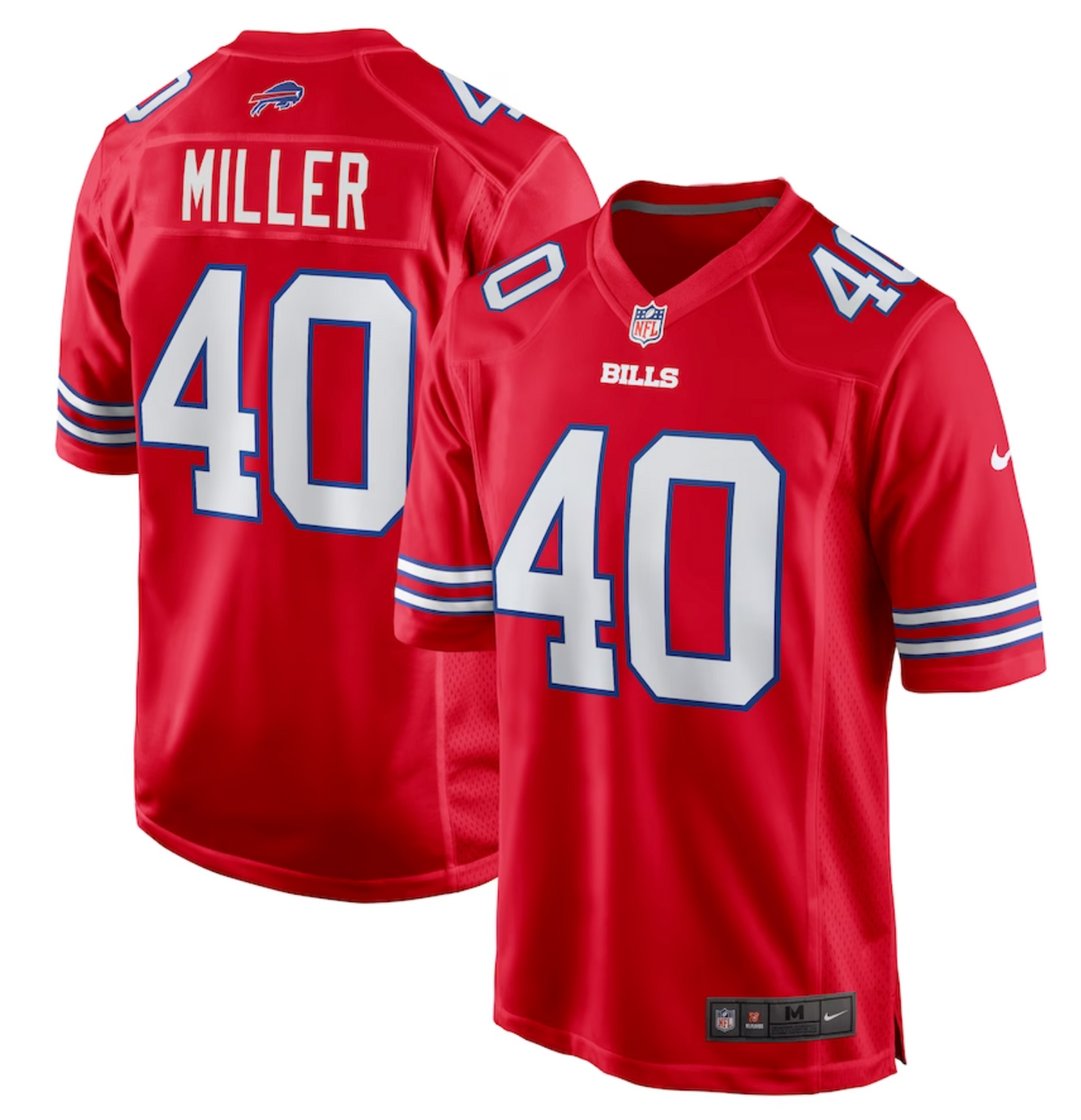 Men's Buffalo Bills Von Miller Nike Red Alternate Game Jersey