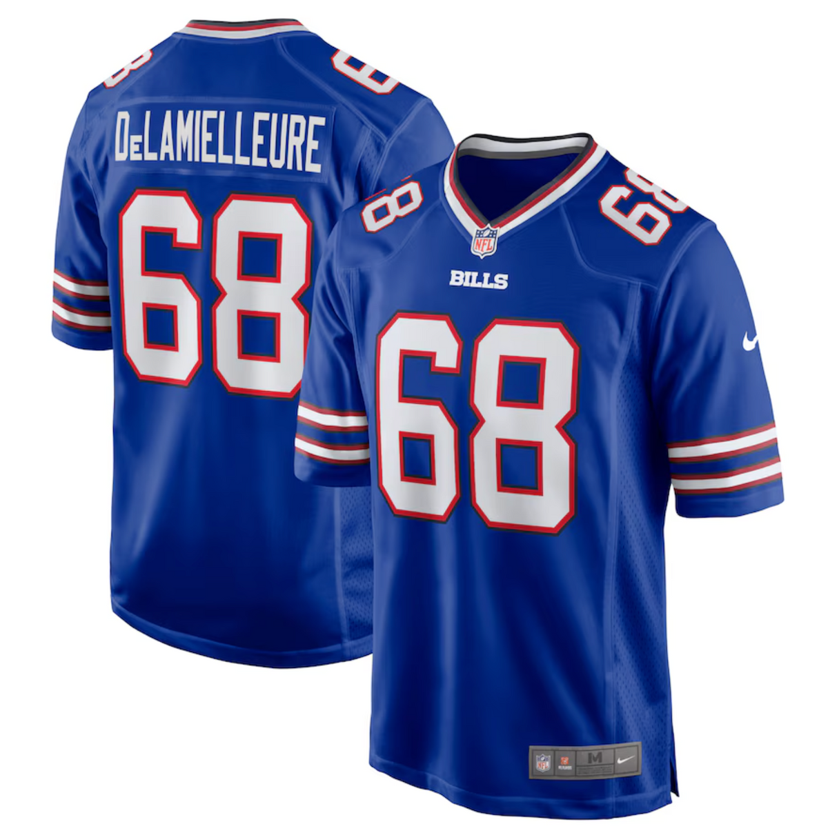 Men's Buffalo Bills Joe DeLamielleure Nike Royal Game Retired Player Jersey