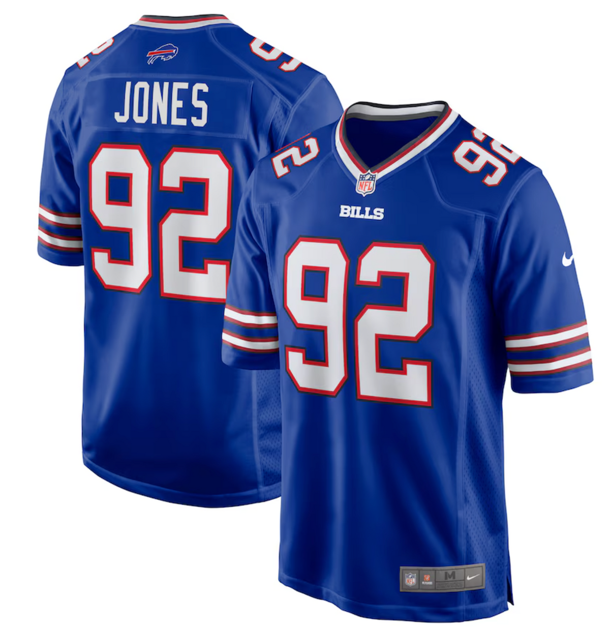 Men's Buffalo Bills DaQuan Jones Nike Royal Game Player Jersey