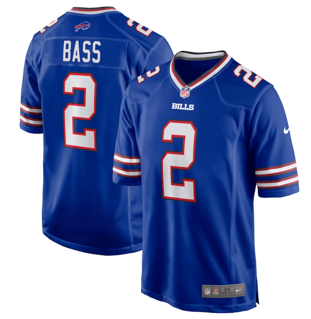 Men's Buffalo Bills Tyler Bass Nike Royal Game Player Jersey