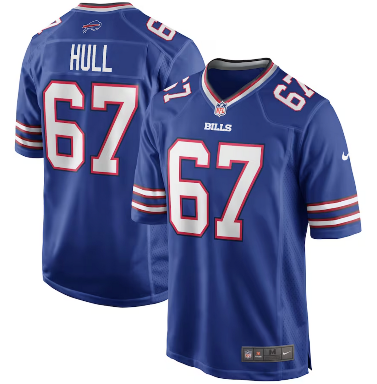 Men's Buffalo Bills Kent Hull Nike Royal Game Retired Player Jersey