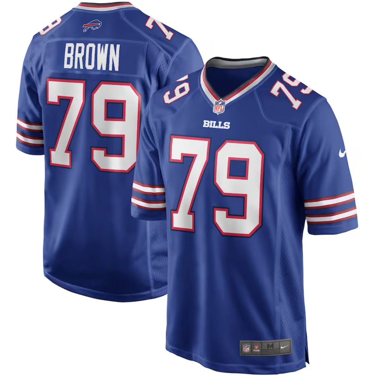 Men's Buffalo Bills Ruben Brown Nike Royal Game Retired Player Jersey