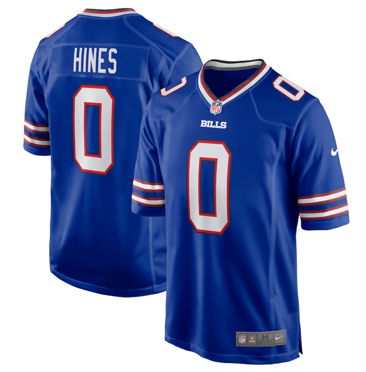 Men's Buffalo Bills Nyheim Hines Nike Royal Game Player Jersey