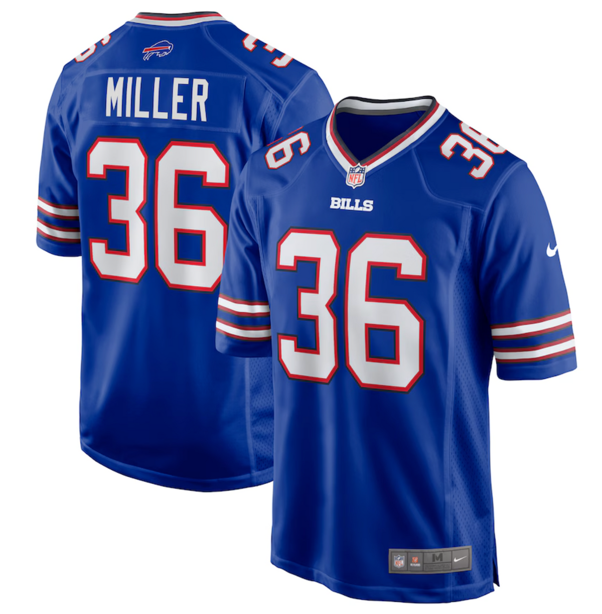 Men's Buffalo Bills Herb Miller Nike Royal Game Jersey