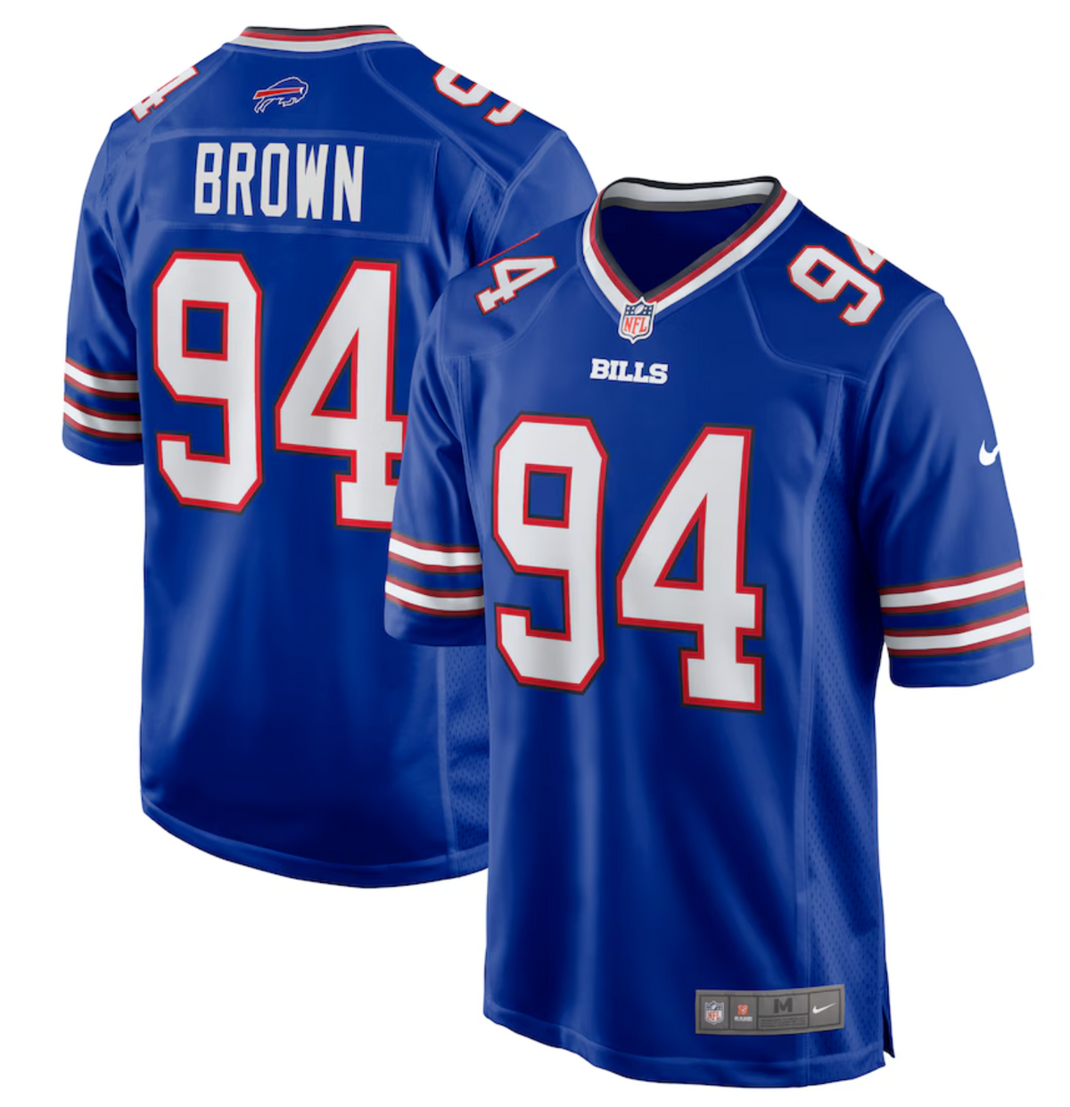 Men's Buffalo Bills Andrew Brown Nike Royal Game Jersey