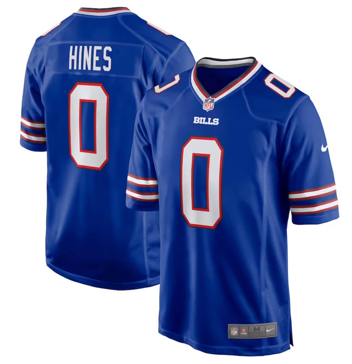 Men's Buffalo Bills Nyheim Hines Nike Royal Game Player Jersey