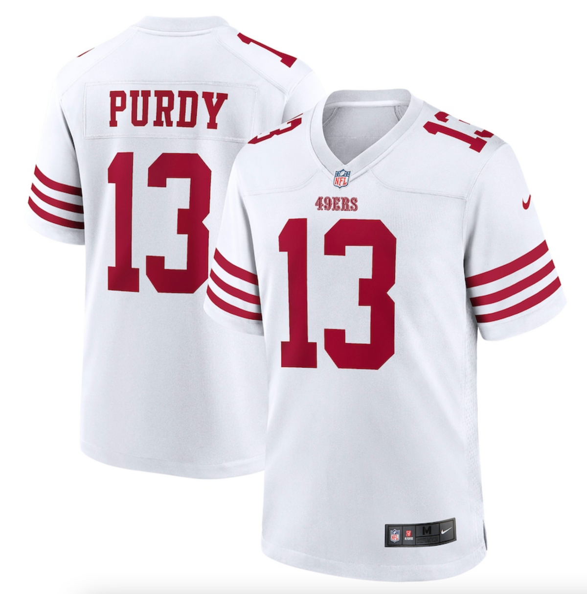 Men's San Francisco 49ers Brock Purdy Nike White Game Player Jersey