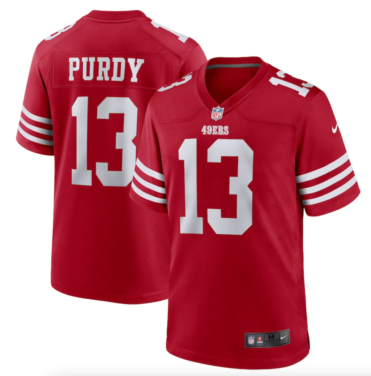 Men's San Francisco 49ers Brock Purdy Nike Scarlet Game Player Jersey