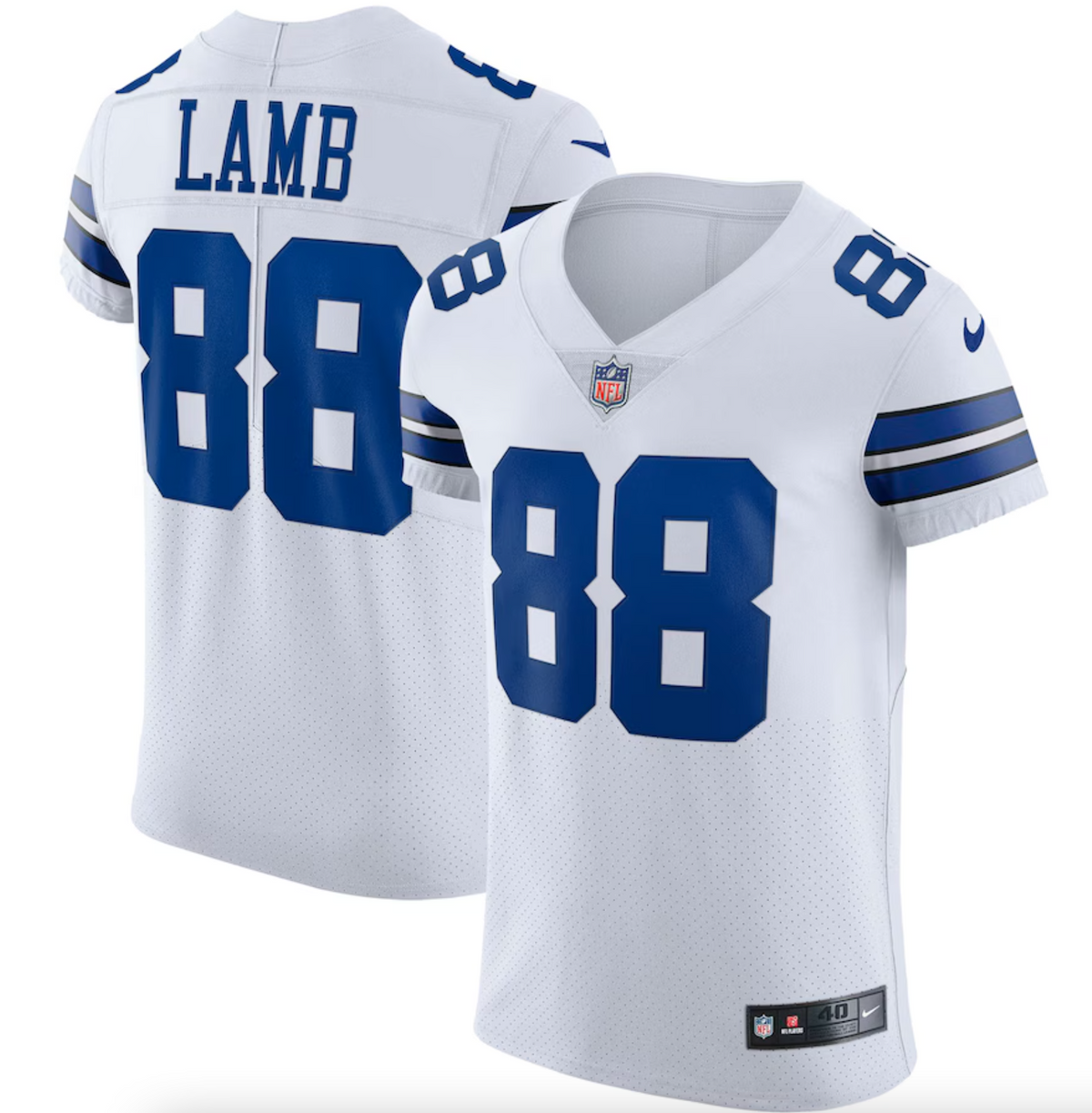 Men's Dallas Cowboys CeeDee Lamb Nike White Vapor Elite Jersey