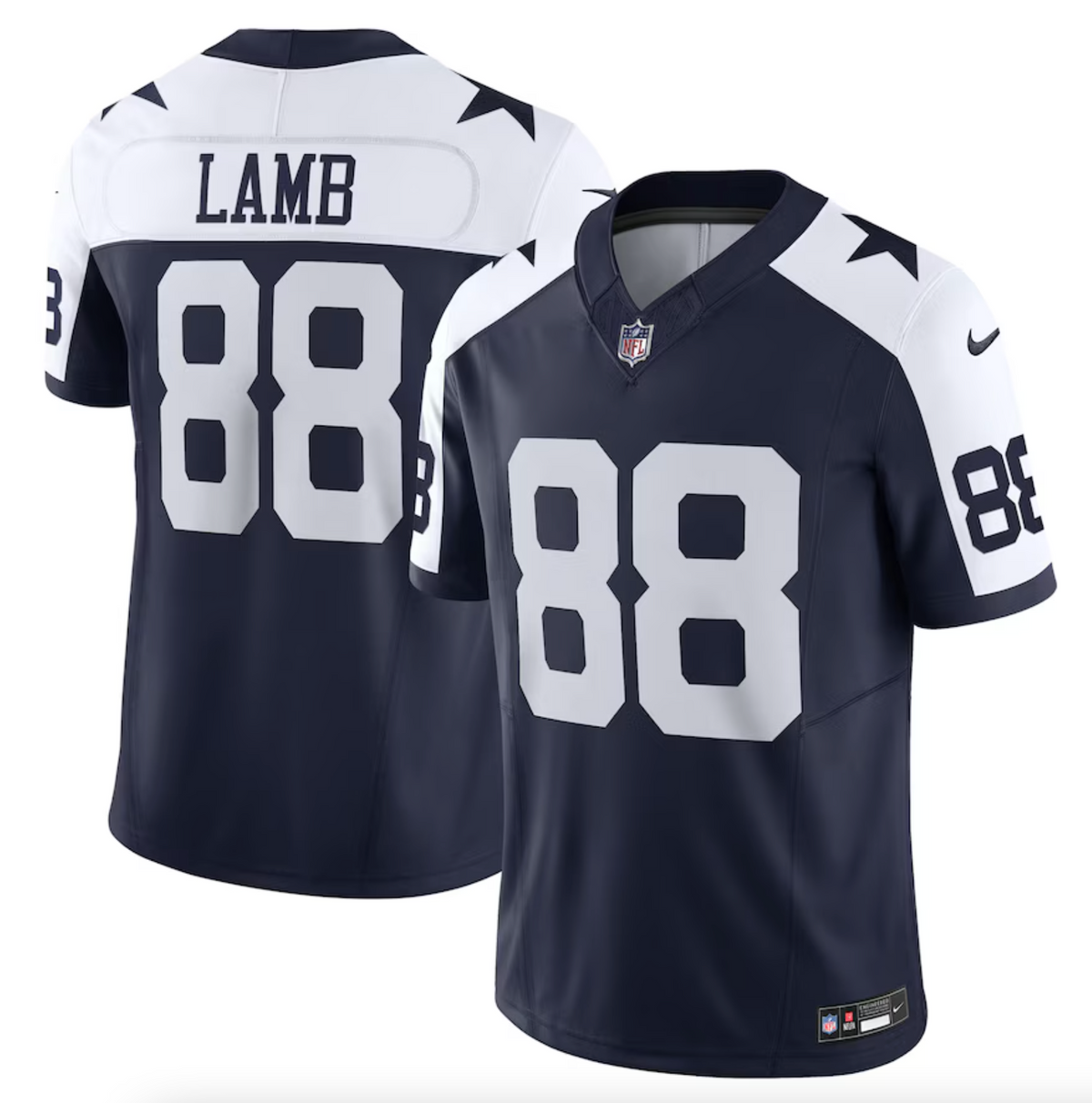 Men's Dallas Cowboys CeeDee Lamb Nike Navy Vapor F.U.S.E. Limited Jersey