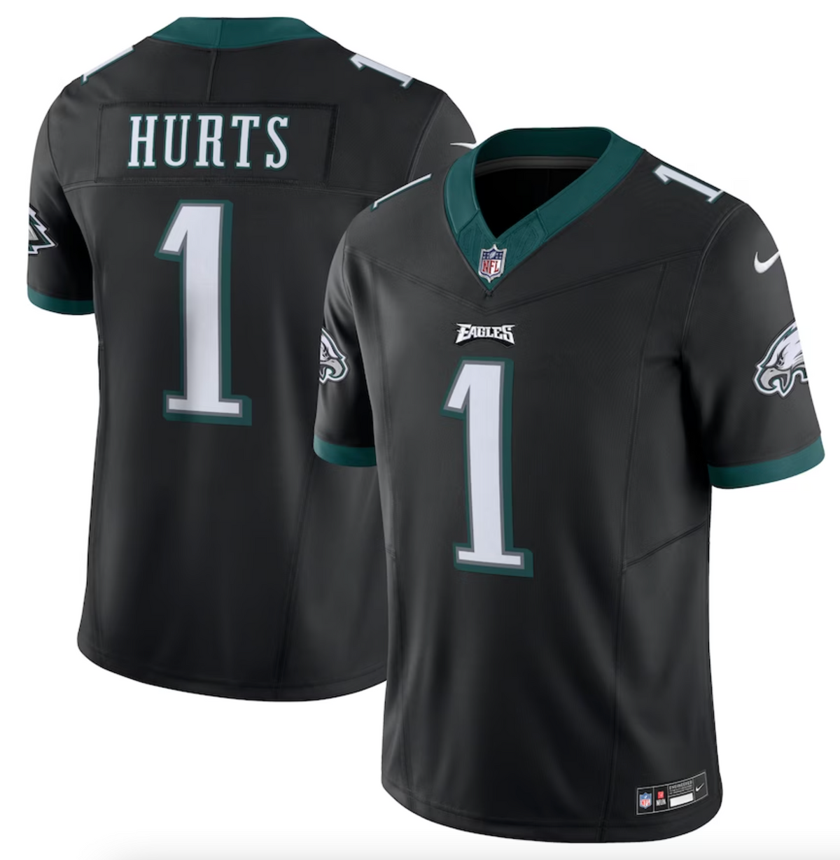 Men's Philadelphia Eagles Jalen Hurts Nike Black Vapor F.U.S.E. Limited Jersey