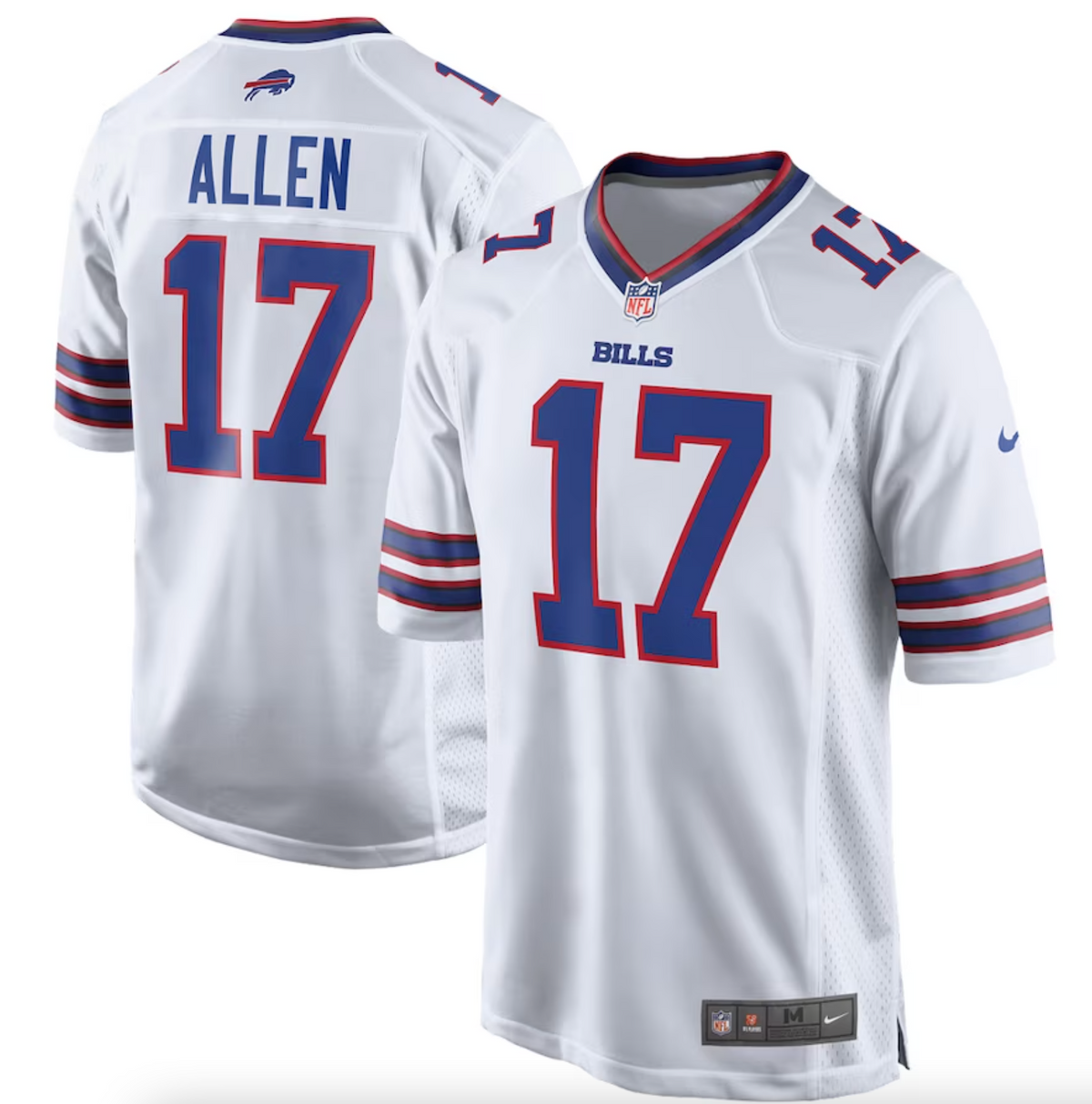 Men's Buffalo Bills Josh Allen Nike White Game Player Jersey