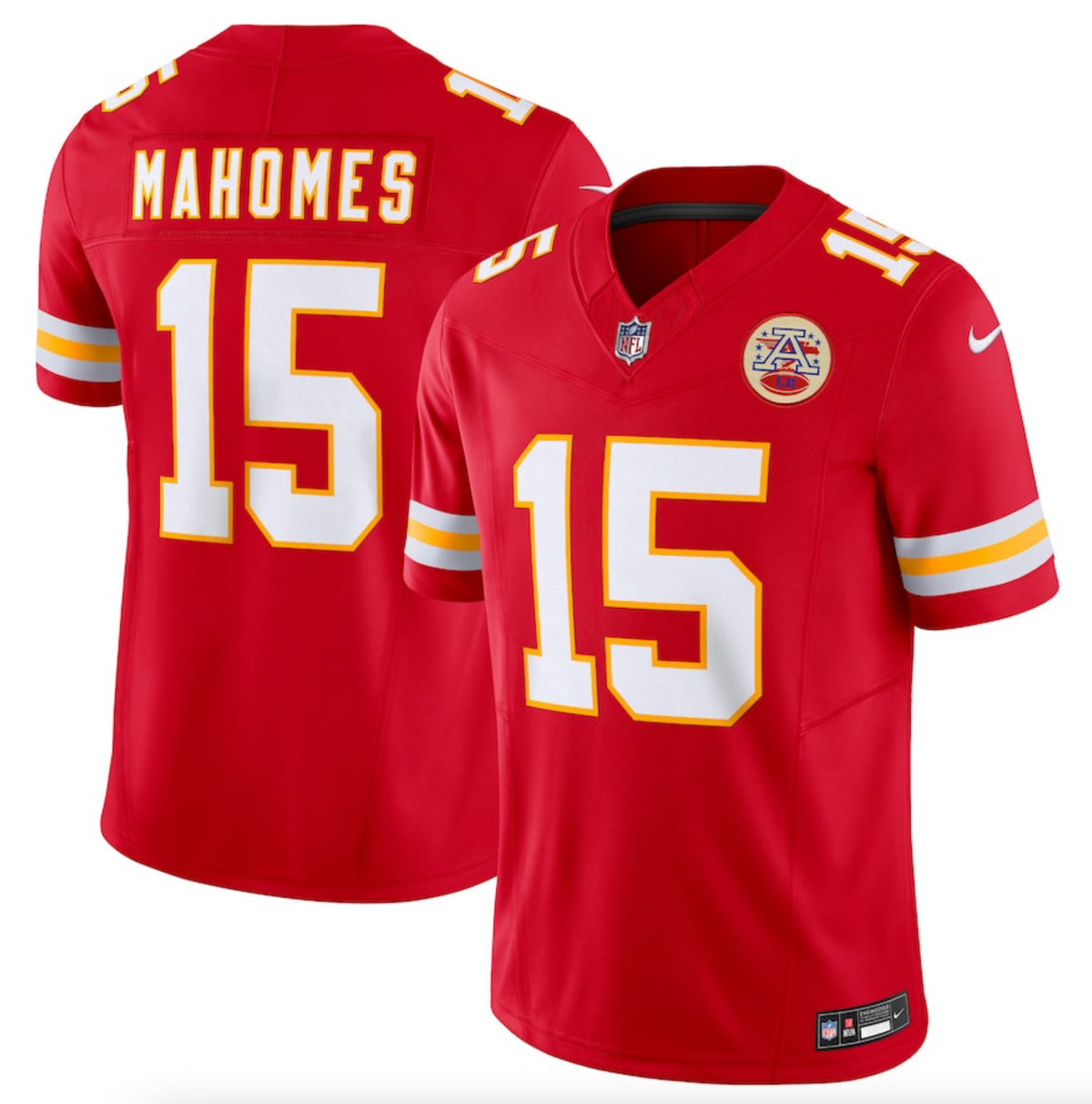 Men's Kansas City Chiefs Patrick Mahomes Nike Red Vapor F.U.S.E. Limited Jersey