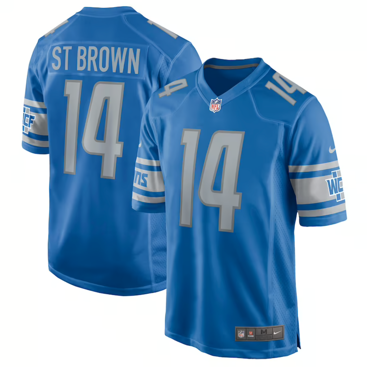 Men's Detroit Lions Amon-Ra St. Brown Nike Blue Game Player Jersey