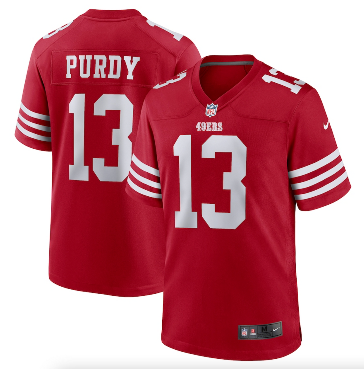 Men's San Francisco 49ers Brock Purdy Nike Scarlet Game Player Jersey