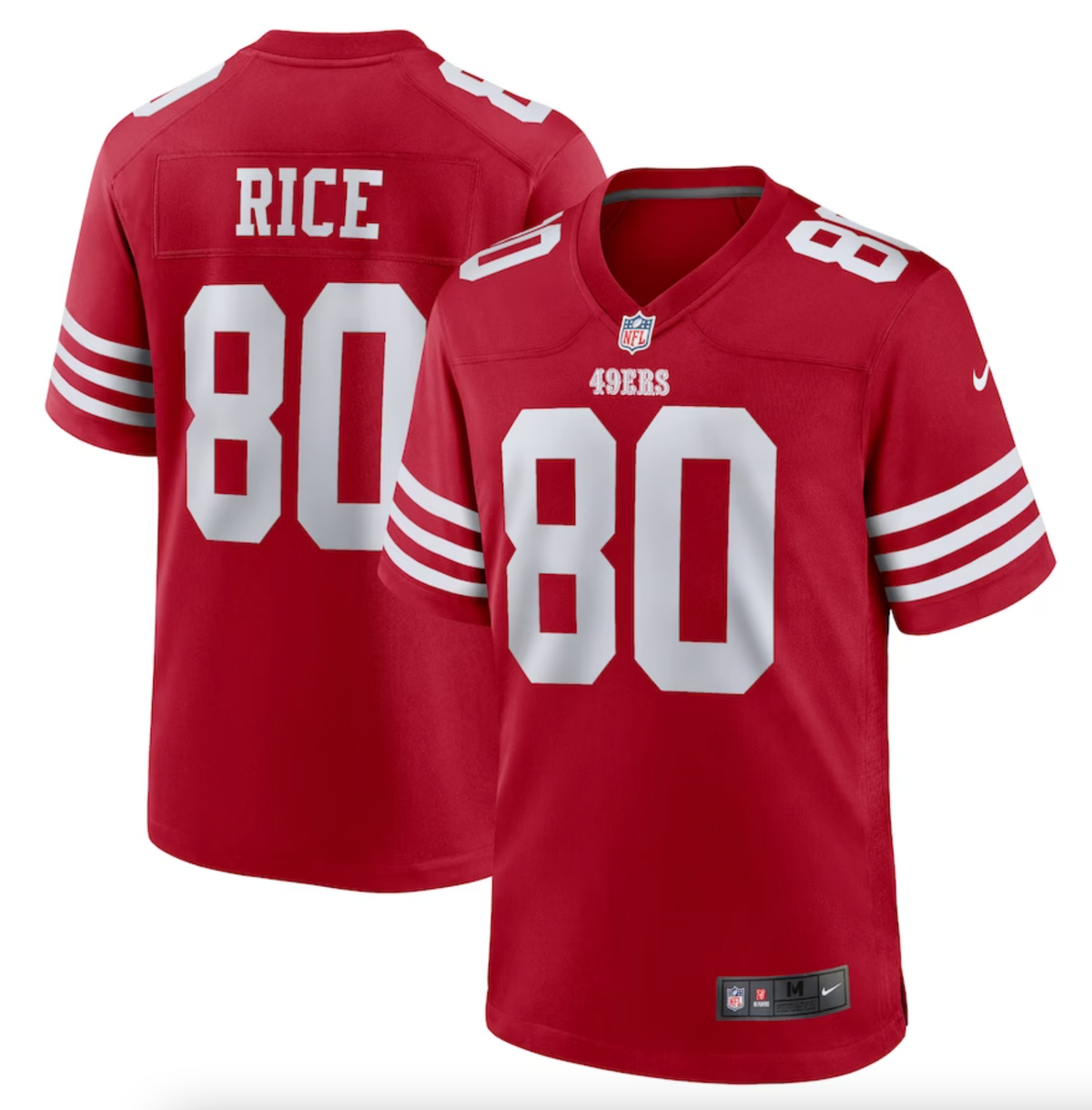 Men's San Francisco 49ers Jerry Rice Nike Scarlet Retired Team Player Game Jersey