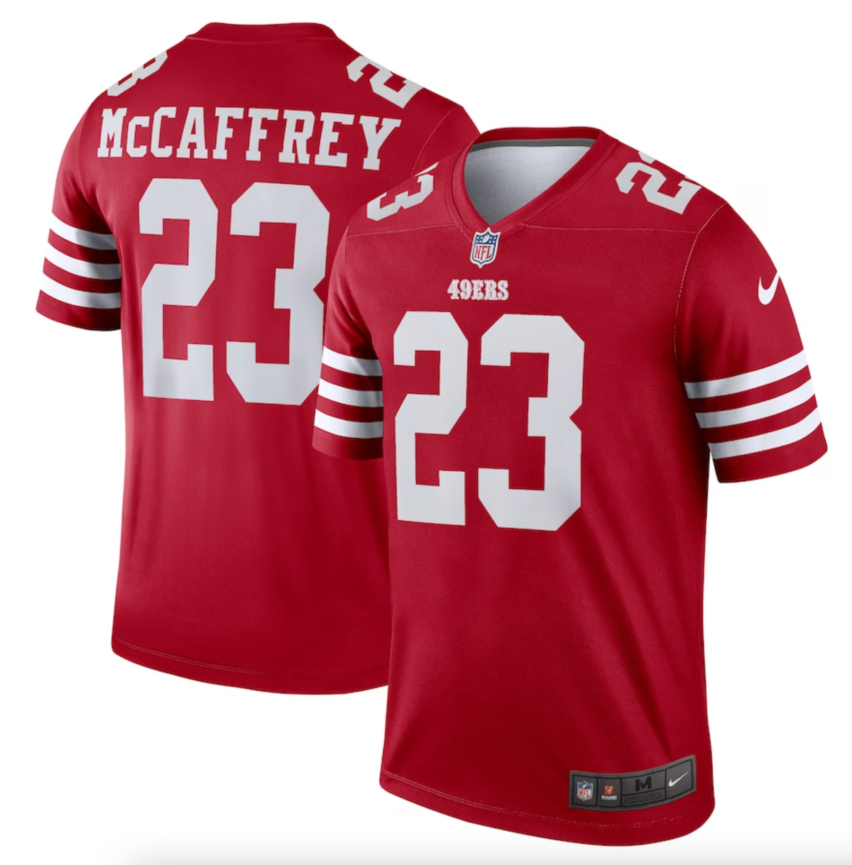 Men's San Francisco 49ers Christian McCaffrey Nike Scarlet Legend Jersey