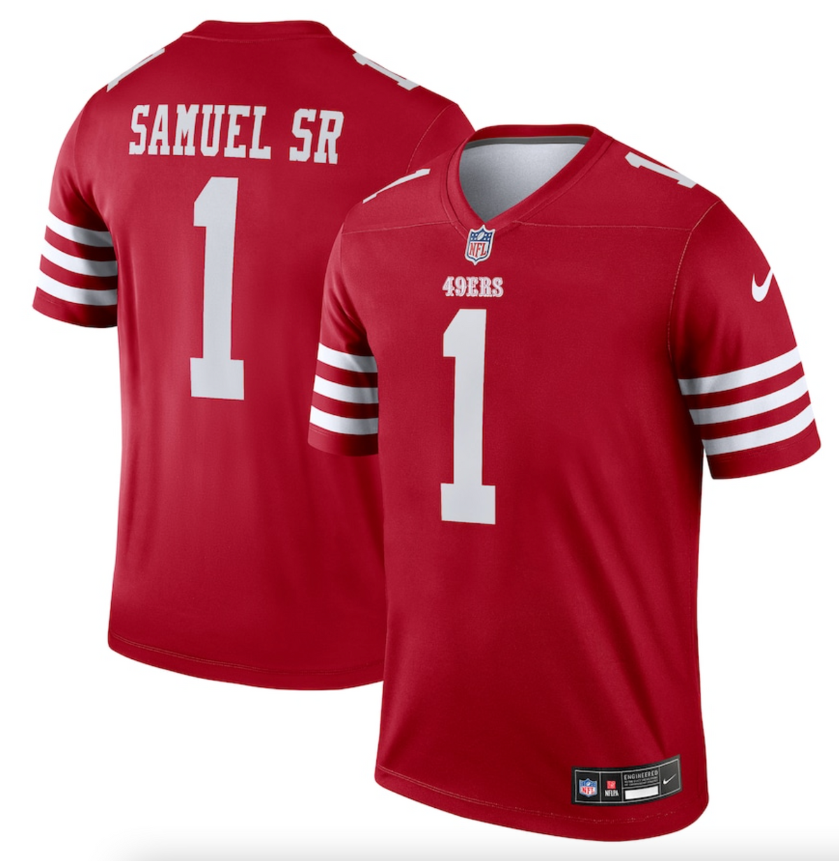 Men's San Francisco 49ers Deebo Samuel Sr Nike Scarlet Legend Jersey