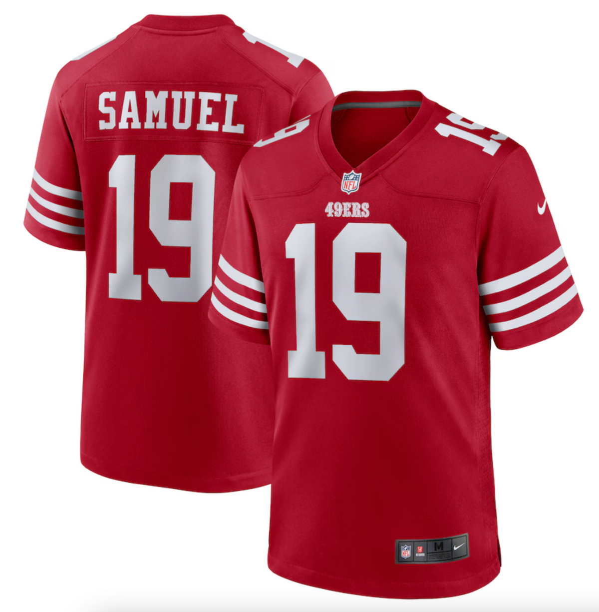 Men's San Francisco 49ers Deebo Samuel Nike Scarlet Player Game Jersey