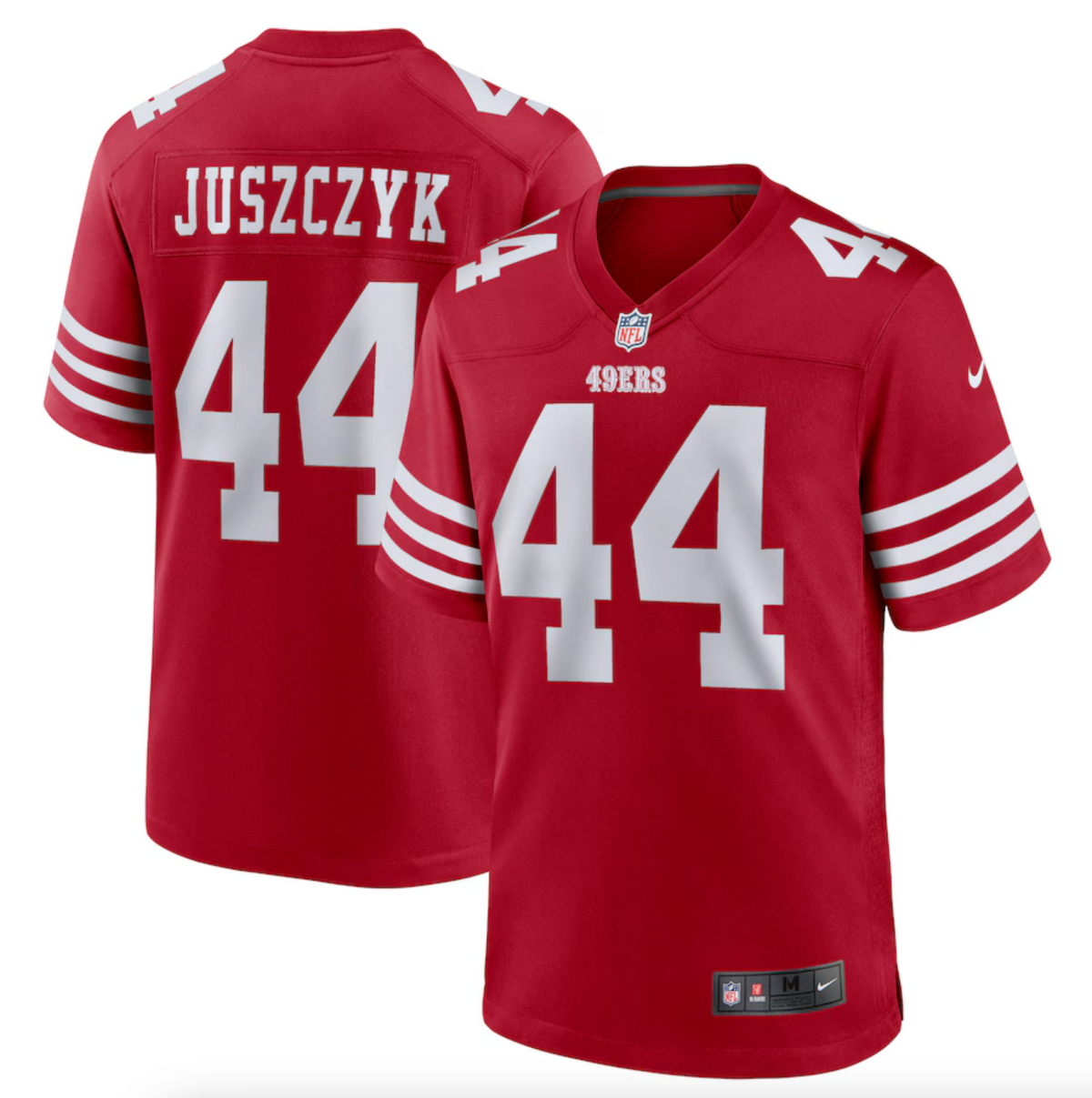 Men's San Francisco 49ers Kyle Juszczyk Nike Scarlet Player Game Jersey