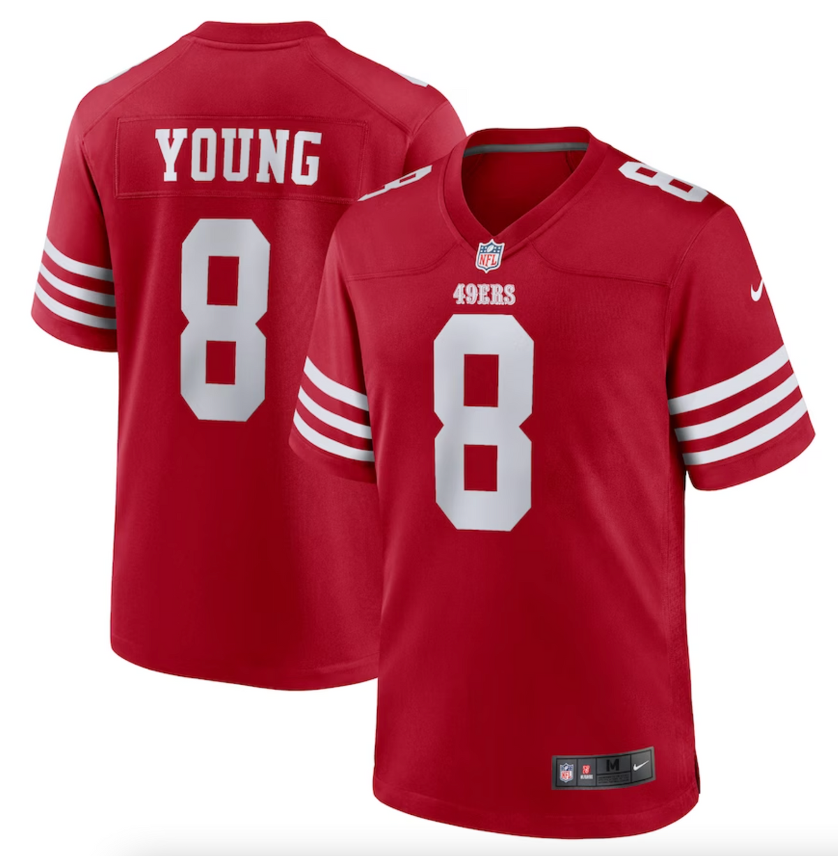 Men's San Francisco 49ers Steve Young Nike Scarlet Retired Player Game Jersey