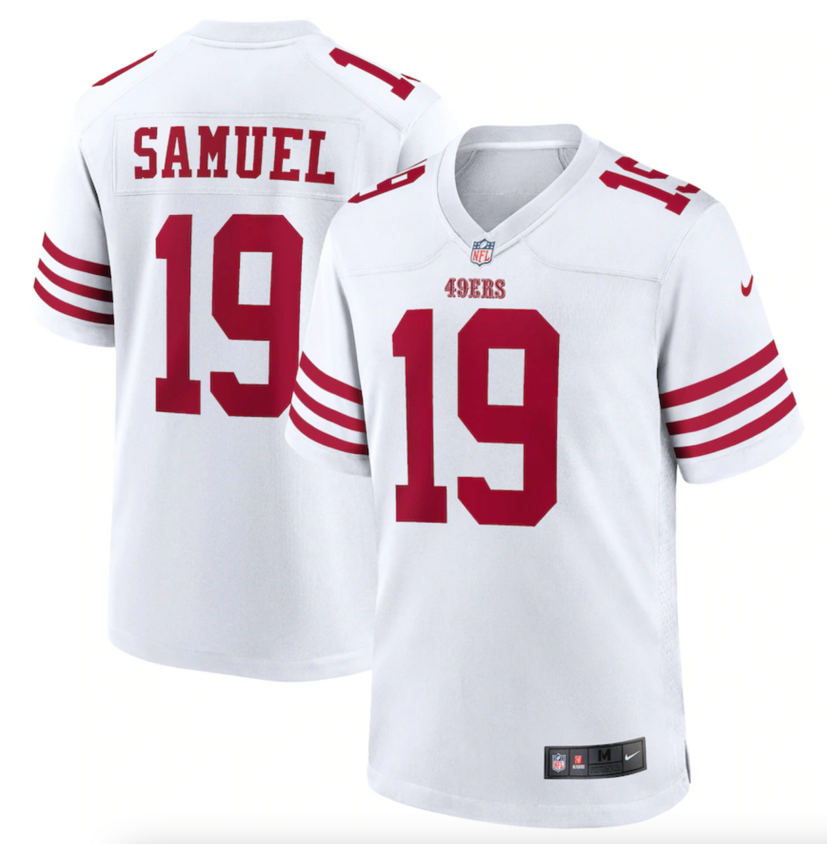 Men's San Francisco 49ers Deebo Samuel Nike White Player Game Jersey