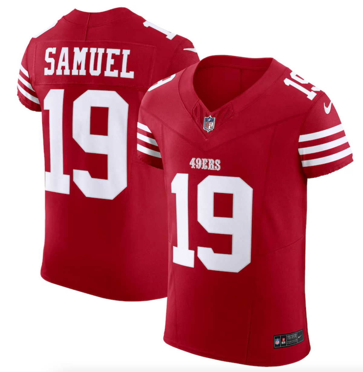 Men's San Francisco 49ers Deebo Samuel Nike Scarlet Vapor F.U.S.E. Elite Jersey